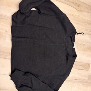 Elegant Black Crewneck Sweater for Women